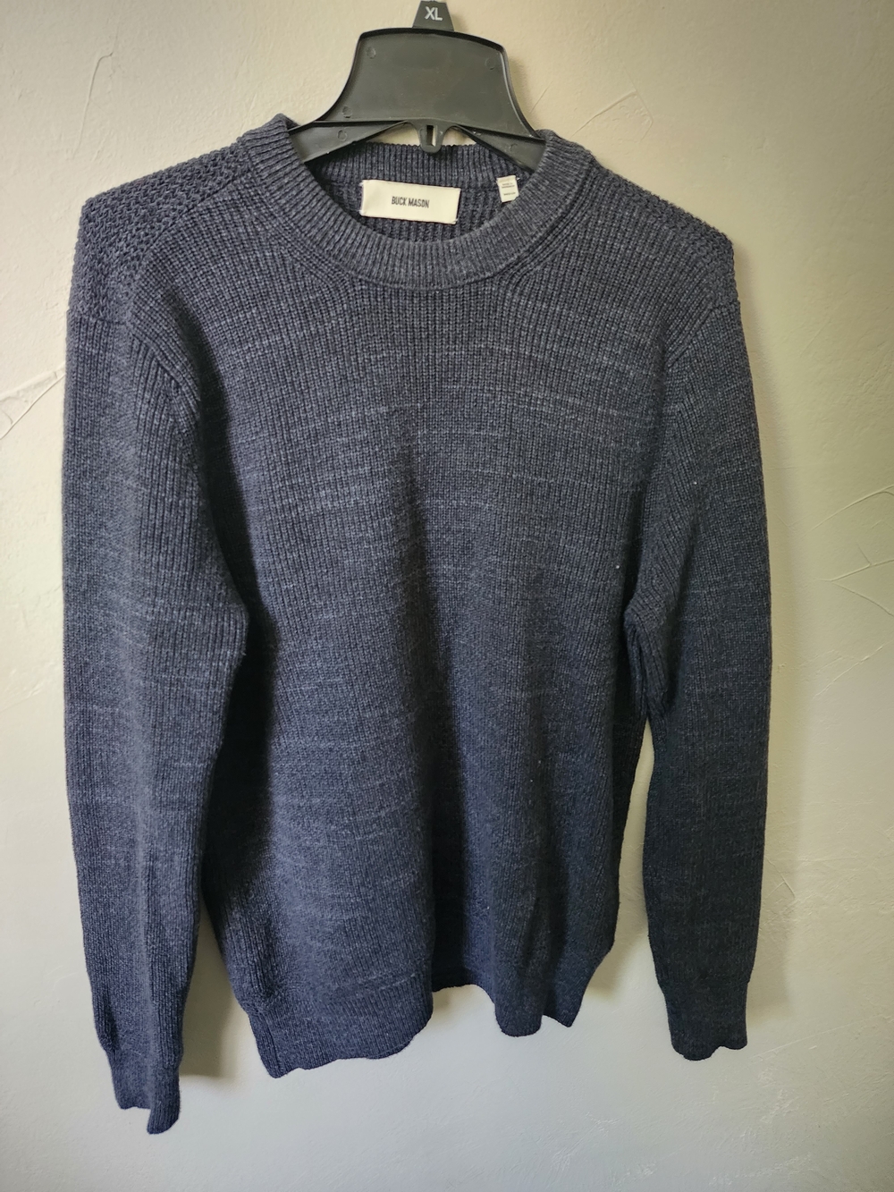 Buck Mason Navy Crewneck Sweater